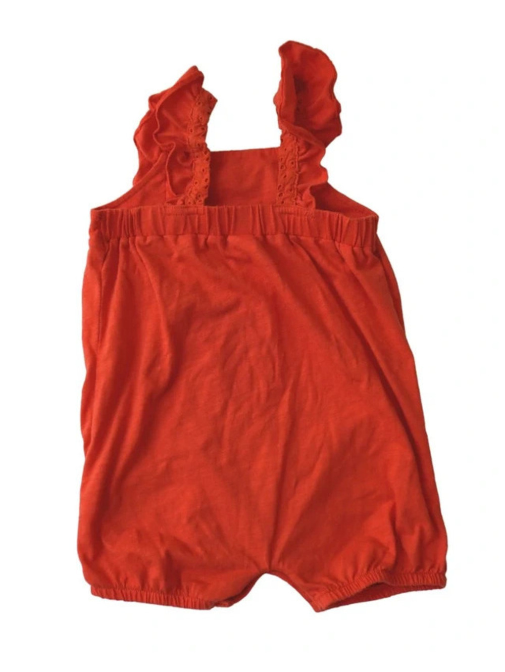 Carter’s Orange Eyelet Ruffle Romper – 24M